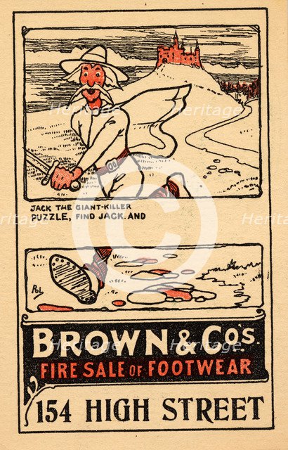 Brown & Co’s - footwear, 1910s-1920s. Artist: Unknown