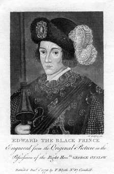 Edward, the Black Prince, (1775).Artist: Richard Godfrey