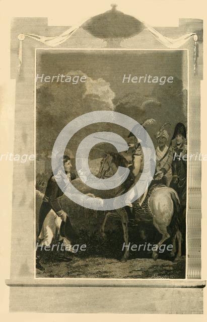 'Sir Arthur Wellesley commanding at the Battle of Assaye', (1803), 1816. Creator: Unknown.
