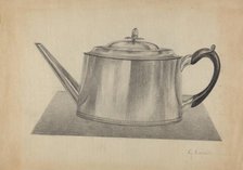 Silver Teapot, c. 1936. Creator: Giacinto Capelli.