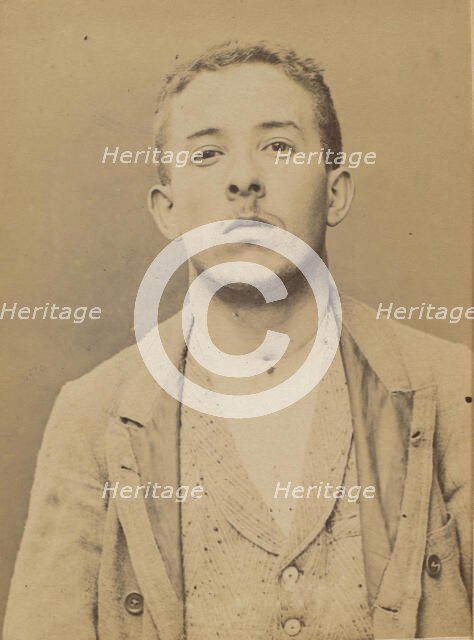 Schulé. Armand. 21 ans, né le 28/2/73 à Choisy-le-Roi. Comptable. Anarchiste. 2/7/94., 1894. Creator: Alphonse Bertillon.