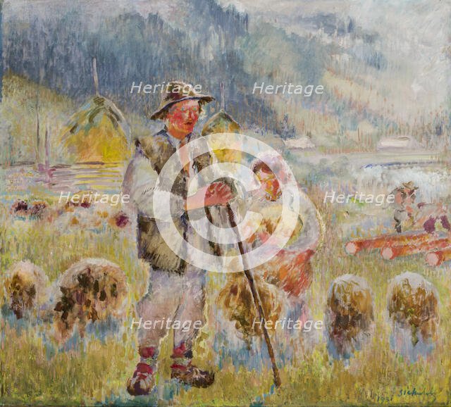 Young Shepherd, 1931. Creator: Kazimierz Sichulski.