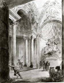 Interior of Saint Peter's, ca. 1758. Creator: Hubert Robert.