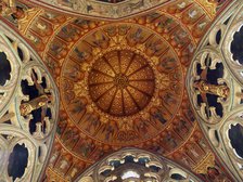 Ceiling above the altar, St Mary's Church, Studley Royal, North Yorkshire, 2010.  Artist: Mike Kipling.