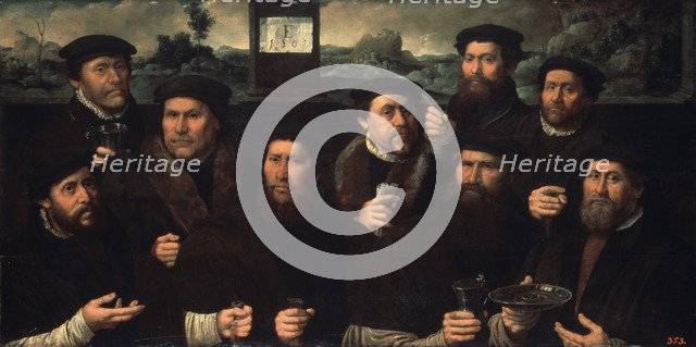 Group Portrait of the Amsterdam Shooting Corporation', 1561. Creator: Jacobsz, Dirck (ca. 1497-1567).