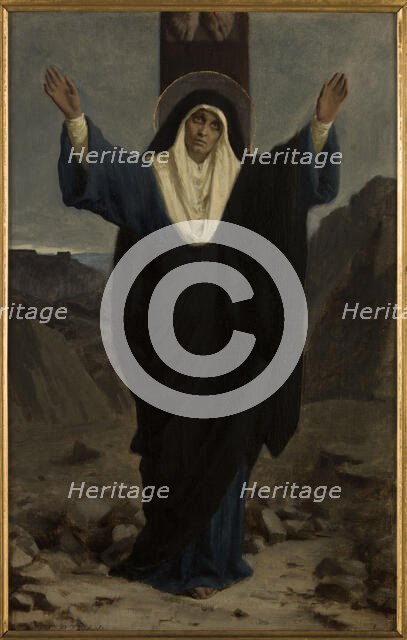 Esquisse pour l'église de Bagnolet : Mater dolorosa, 1878. Creator: Pierre Fritel.
