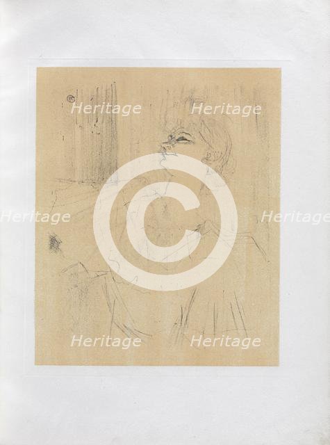 Yvette Guilbert-English Series: Menilmontant de Bruant, 1898. Creator: Henri de Toulouse-Lautrec (French, 1864-1901).