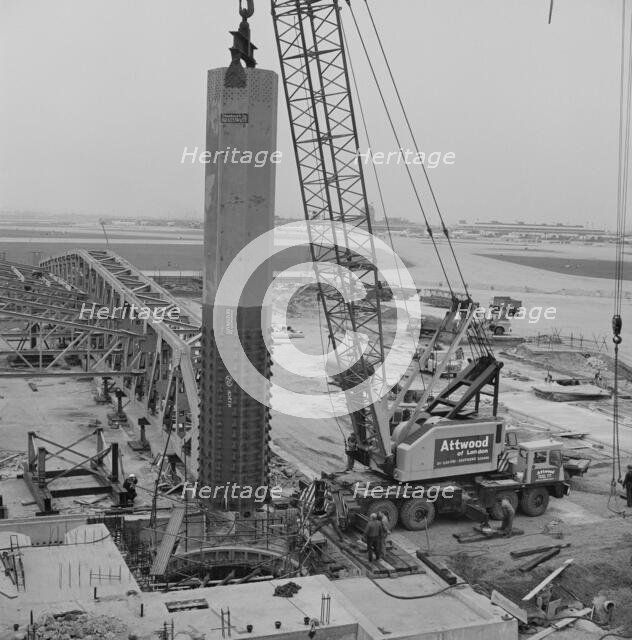 Heathrow Airport, BEA Servicing Hangar, Heathrow, Hillingdon, London, 15/05/1970. Creator: John Laing plc.