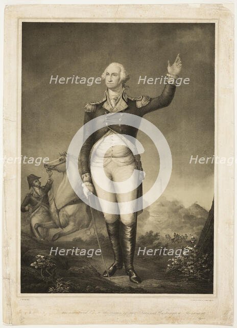 Washington Monument, 1846. Creator: August Hoen.