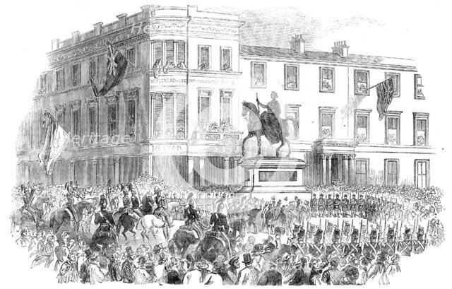 Inauguration of Marochetti's Statue of Her Majesty, at Glasgow, 1854. Creator: Unknown.