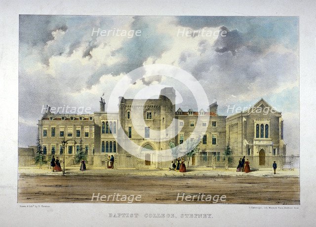 Baptist College, Stepney Green, London, c1840. Artist: R Carwright