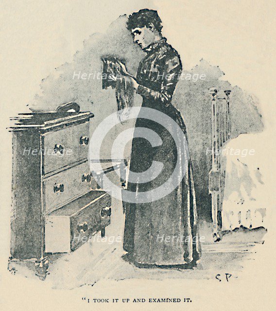 'I Took It Up And Examined It', 1892. Artist: Sidney E Paget.