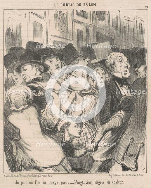 Un jour ou l'on ne paye pas, 19th century. Creator: Honore Daumier.