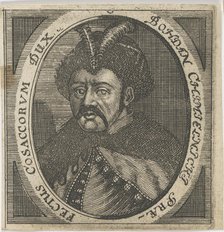 Portrait of Hetman Bohdan Khmelnytsky (1595-1657), after 1650. Creator: Anonymous.