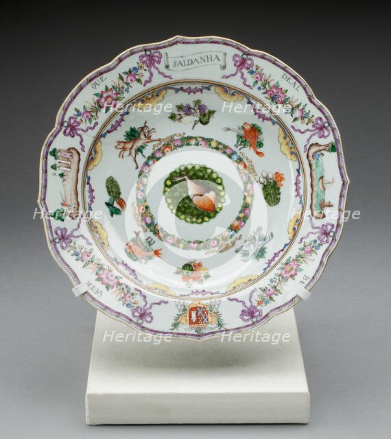Soup Bowl, Jingdezhen, c. 1765. Creator: Jingdezhen Porcelain.
