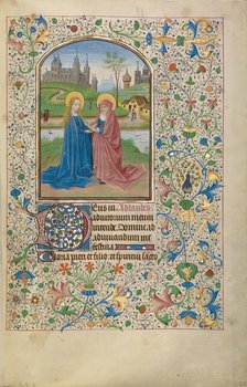 The Visitation; Arenberg Hours, early 1460s. Creator: Willem Vrelant.