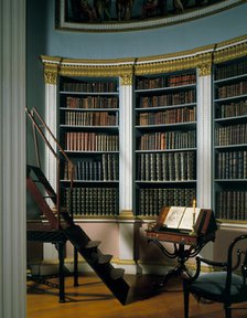 The library, Kenwood House, Hampstead, London, 1989. Artist: Paul Highnam