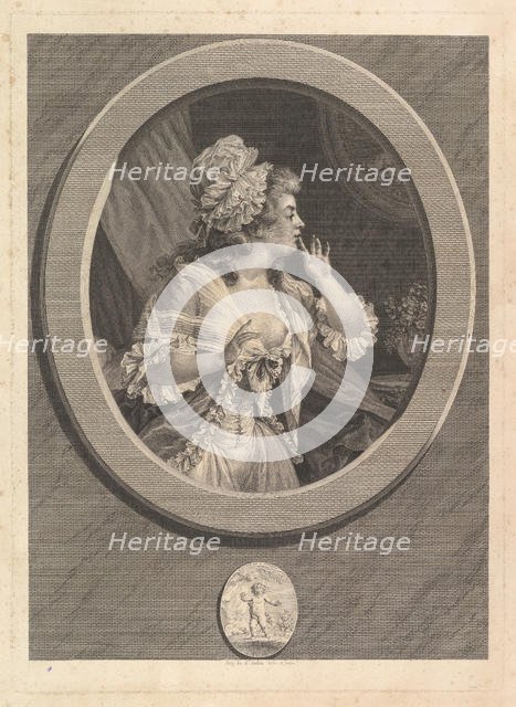 Au Moins Soyez Discret (At Least Be Discreet), 1789. Creator: Augustin de Saint-Aubin.