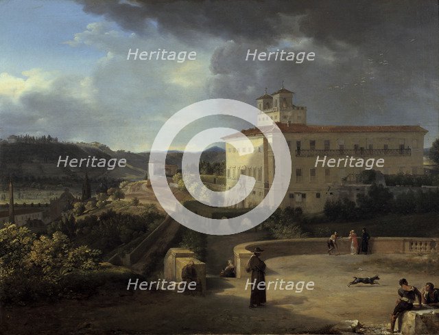 'View of the Villa Medicis', Rome, 1815. Artist: Nicolas Antoine Taunay