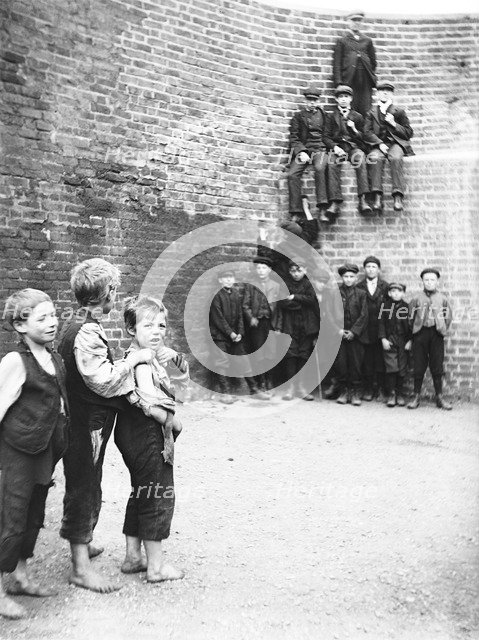 Barge boys, London, c1905. Artist: Unknown