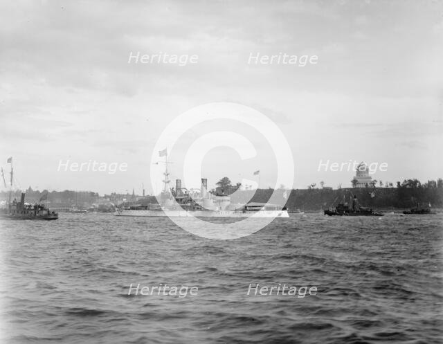 U.S.S. Indiana, Dewey Naval Parade, 1899. Creator: Unknown.