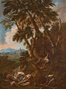 Washerwomen and Woodcutters, between 1712-1715. Creator: Alessandro Magnasco.