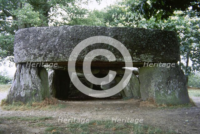 La Roche-aux-Fees (The Faireis' Rock), Essé, Brittany, France, 3000-2500 BC (1997). Creator: LTL.