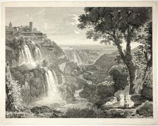 The Principal View of the Large and Small Cascades at Tivoli, n.d. Creator: Friedrich Wilhelm Gmelin.