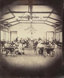 Asile impérial de Vincennes, salle de jeu, 1858-59. Creator: Charles Nègre.