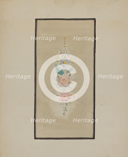 Panel from Hall Lantern, c. 1936. Creator: Blanche Waterbury.