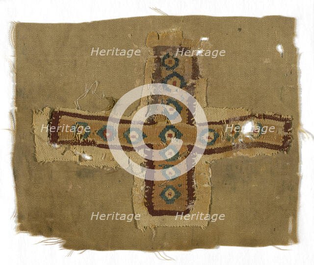 Cross, Egypt, Roman period (30 B.C.- 641 A.D.), 5th/6th century. Creator: Unknown.