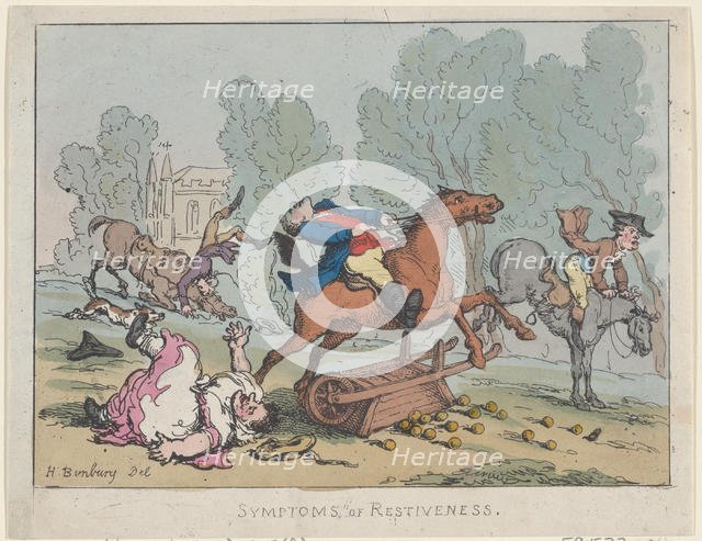 Symptoms of Restiveness, 1807 (?)., 1807 (?). Creator: Thomas Rowlandson.