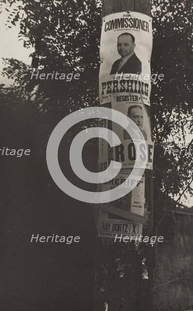Election posters. Westmoreland, Pennsylvania,  1935 - 1942. Creator: Ben Shahn.