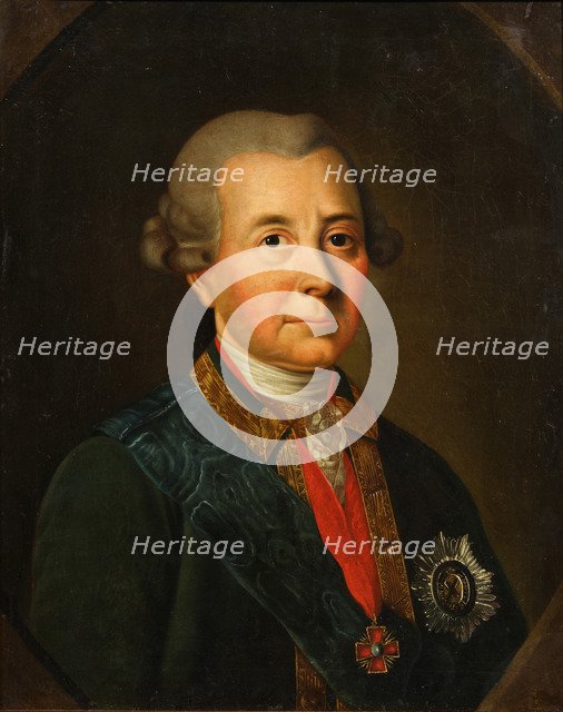 Portrait of Fyodor Ivanovich Wadkowski (1712-1783). Artist: Anonymous, 18th century  