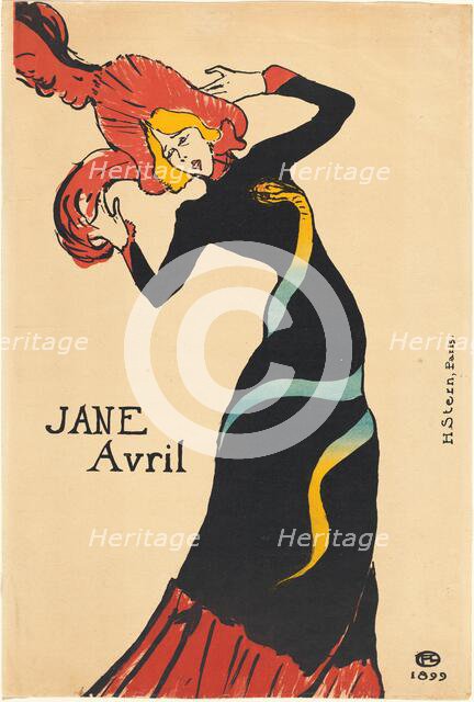 Jane Avril, 1899. Creator: Henri de Toulouse-Lautrec.