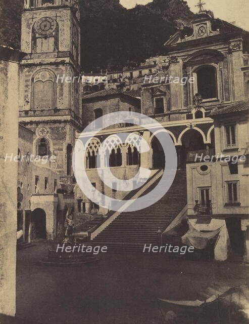 Amalfi, Cathedral, 1853. Creator: Firmin-Eugène Le Dien.