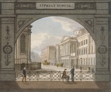 View of St Paul's School, City of London, 1820.                                               Artist: Anon