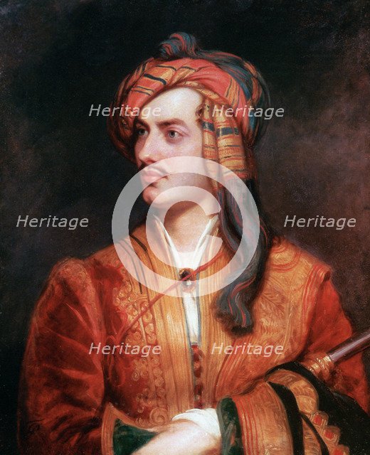 'Byron of Rochdale in Albanian Dress', 1813. Artist: Thomas Phillips