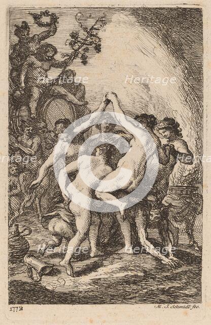 The Triumph of Bacchus with Dancing Nymphs, 1773. Creator: Martin Johann Schmidt.