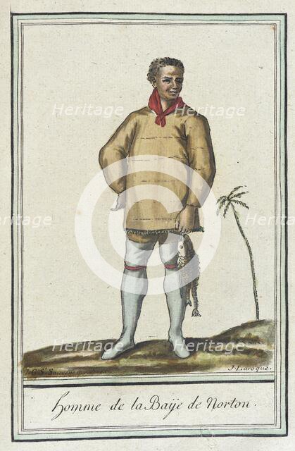 Costumes de Différents Pays, 'Homme de la Baÿe de Norton', c1797. Creator: Jacques Grasset de Saint-Sauveur.