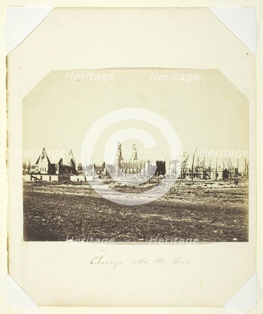 Chicago After the Fire, 1871/72. Creator: Unknown.