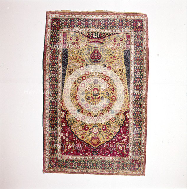 South Persian Prayer Rug, 18th century. Artist: Unknown.