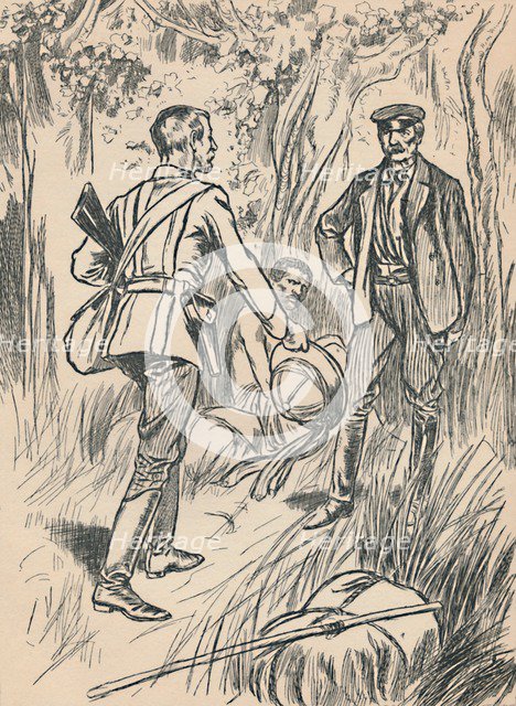 'The Meeting of Stanley and Livingstone', c1907. Artist: Unknown.