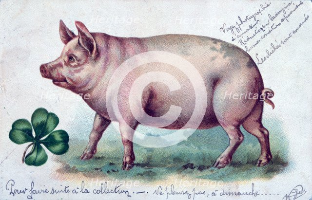 Vintage French postcard, c1900. Artist: Unknown