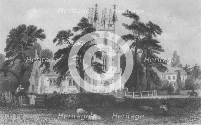 'Windlesham Church', mid 19th century.  Creator: E Radclyffe.