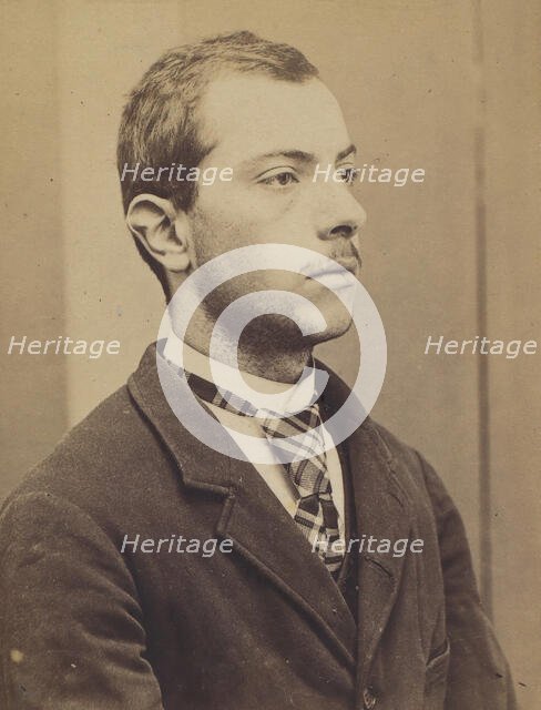 Spanagel. Emile, Ignace. 20 ans, né le 28/2/74 à Paris XVlle. Serrurier. Anarchiste. 7/7/94., 1894. Creator: Alphonse Bertillon.