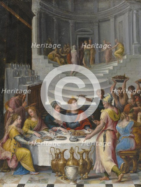 The Wedding Feast at Cana. Creator: Fontana, Lavinia (1552-1614).