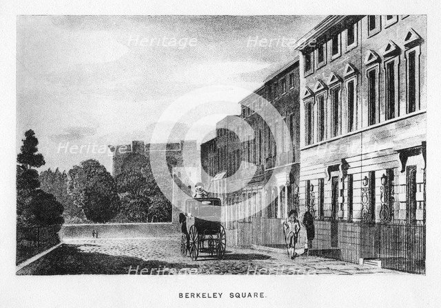 Berkeley Square, London, c18th century (1907). Artist: Unknown