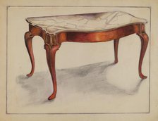 Marble Top Table, 1935/1942. Creator: George Nelson.