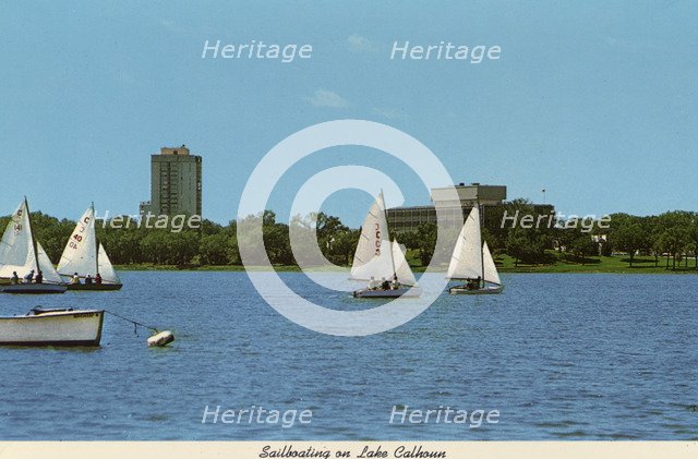 Sailing on Lake Calhoun, Minneapolis, Minnesota, USA, 1970. Artist: Unknown